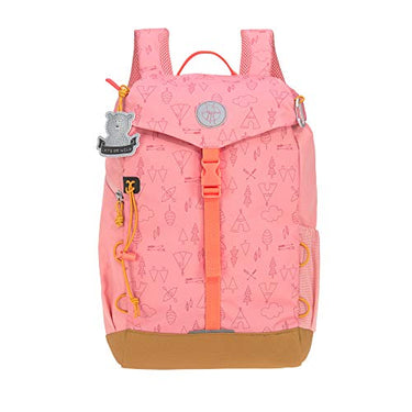 LÄSSIG Kinder Wanderrucksack Kinderrucksack mit Brustgurt gepolsterte Schultergurte wasserabweisend, 14 Liter/Big Outdoor Backpack Adventure Rosa im Sale